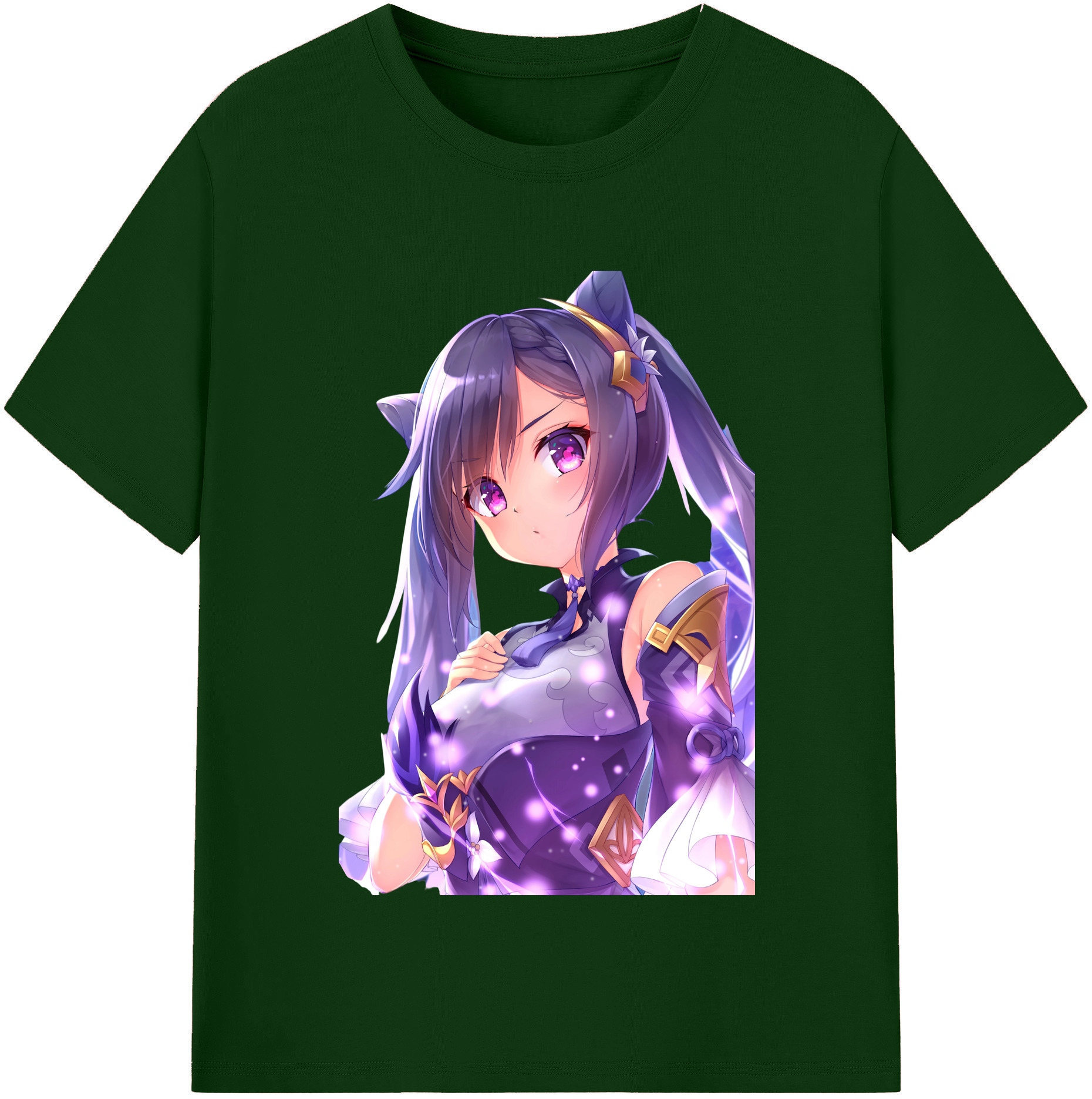 げんし神 刻晴 こくせい genshin Kokusei 綿100％半袖Tシャツ（フロントプリント）